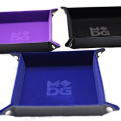 MDG Velvet Fold Dice Tray/Blue - MDG532